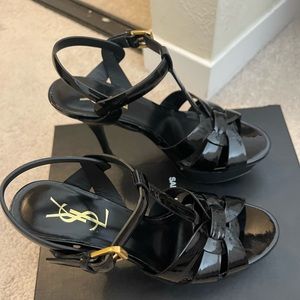 YSL Tribute 75 Platform Heels